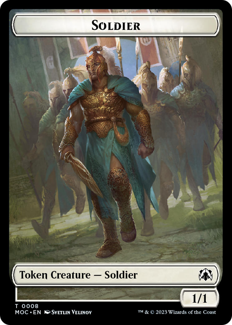 Soldier // Insect Double-Sided Token [March of the Machine Commander Tokens] | Shuffle n Cut Hobbies & Games