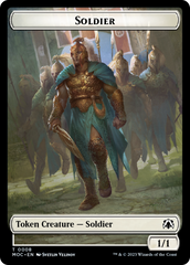 Soldier // Insect Double-Sided Token [March of the Machine Commander Tokens] | Shuffle n Cut Hobbies & Games