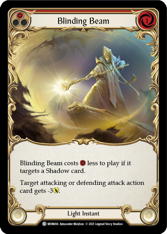 Blinding Beam (Red) [MON084] 1st Edition Normal | Shuffle n Cut Hobbies & Games