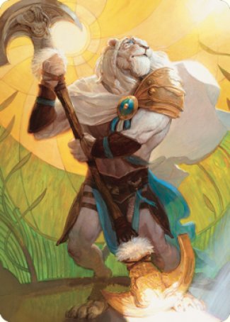 Ajani, Sleeper Agent Art Card [Dominaria United Art Series] | Shuffle n Cut Hobbies & Games