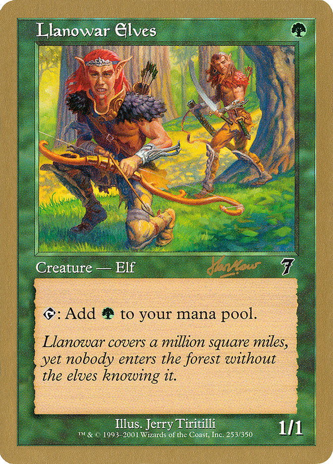 Llanowar Elves (Sim Han How) [World Championship Decks 2002] | Shuffle n Cut Hobbies & Games