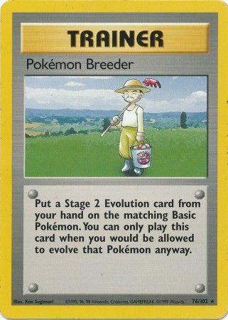 Pokemon Breeder (76/102) [Base Set Unlimited] | Shuffle n Cut Hobbies & Games