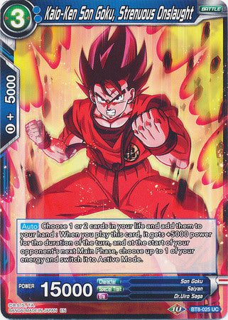 Kaio-Ken Son Goku, Strenuous Onslaught [BT8-025] | Shuffle n Cut Hobbies & Games