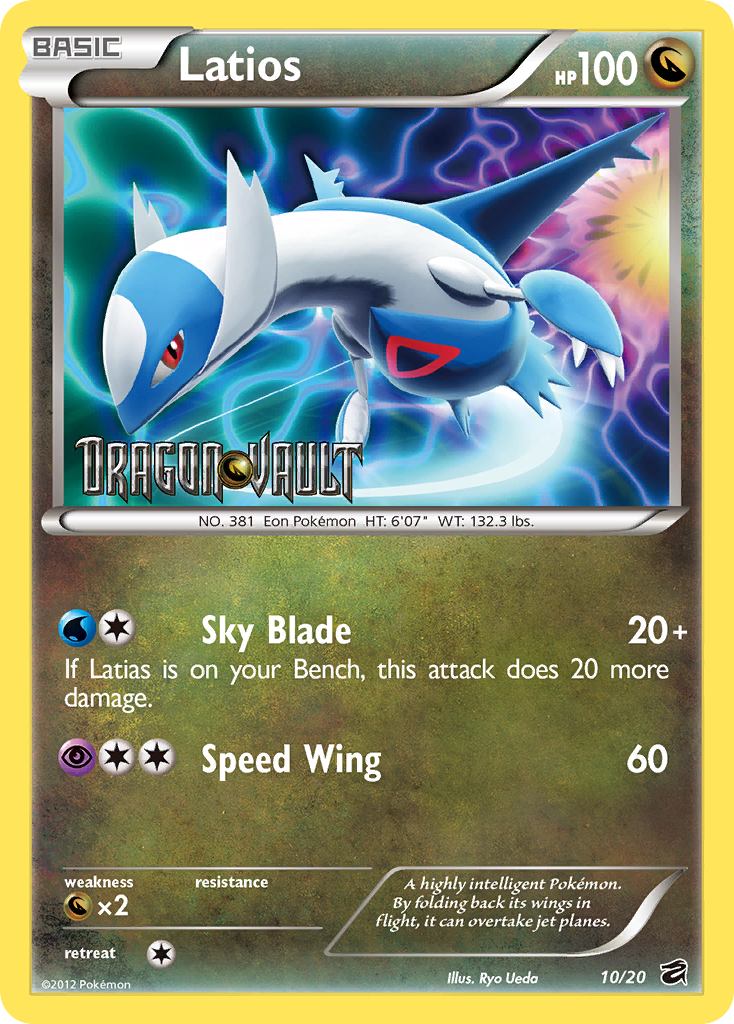 Latios (10/20) (Blister Exclusive) [Black & White: Dragon Vault] | Shuffle n Cut Hobbies & Games