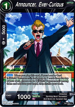 Announcer, Ever-Curious [TB2-066] | Shuffle n Cut Hobbies & Games