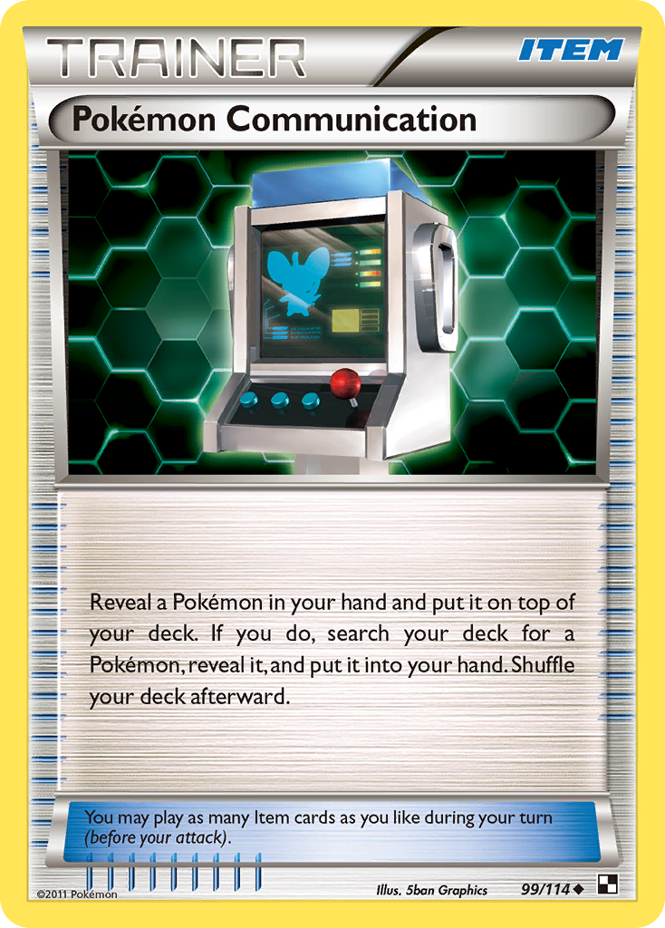 Pokemon Communication (99/114) [Black & White: Base Set] | Shuffle n Cut Hobbies & Games