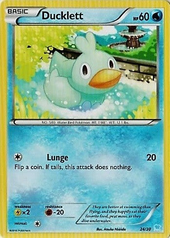 Ducklett (24/30) [XY: Trainer Kit 3 - Suicune] | Shuffle n Cut Hobbies & Games