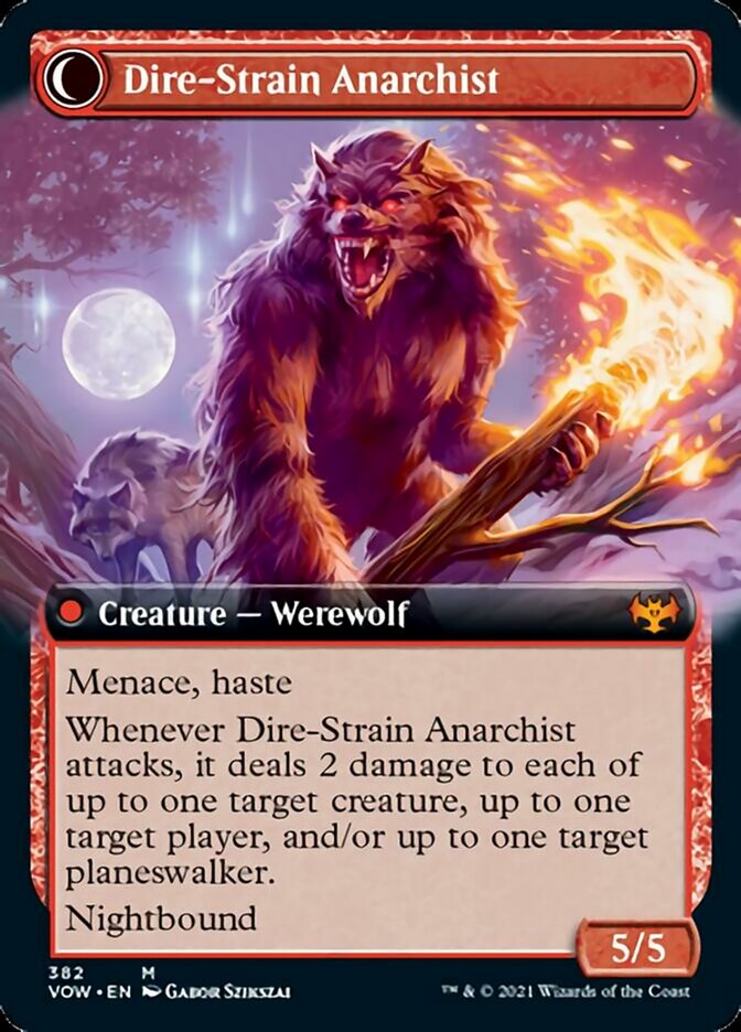 Volatile Arsonist // Dire-Strain Anarchist (Extended Art) [Innistrad: Crimson Vow] | Shuffle n Cut Hobbies & Games