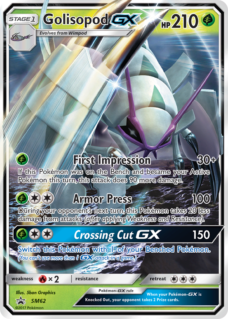 Golisopod GX (SM62) [Sun & Moon: Black Star Promos] | Shuffle n Cut Hobbies & Games