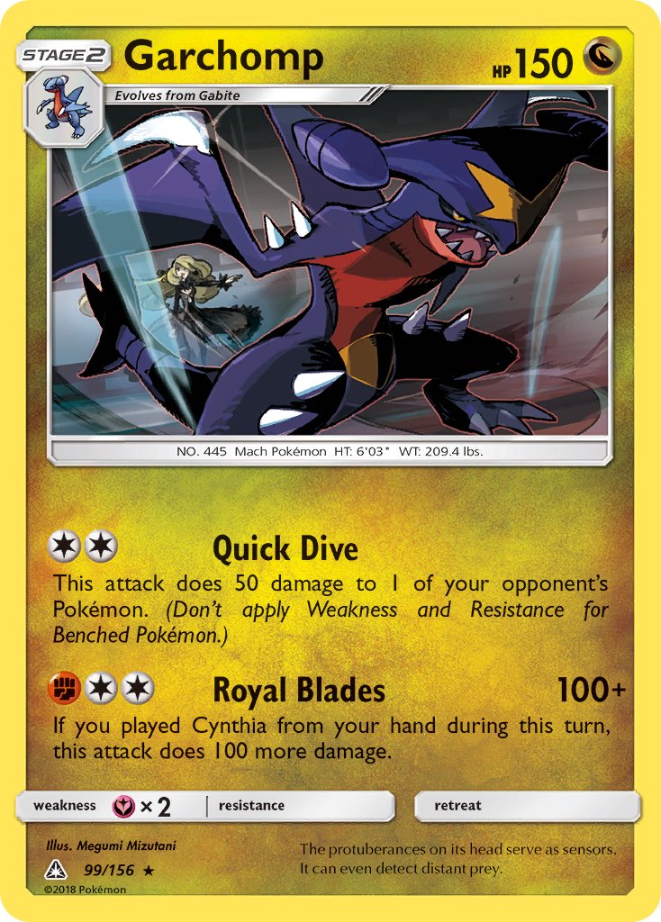 Garchomp (99/156) (Cracked Ice Holo) (Theme Deck Exclusive) [Sun & Moon: Ultra Prism] | Shuffle n Cut Hobbies & Games