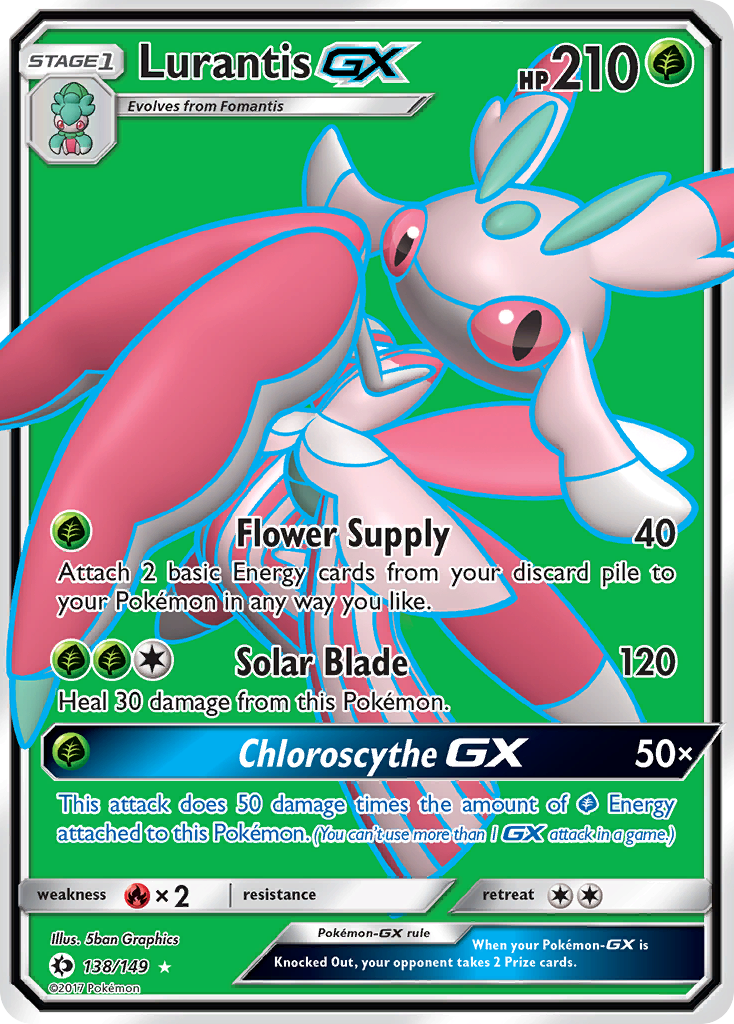 Lurantis GX (138/149) [Sun & Moon: Base Set] | Shuffle n Cut Hobbies & Games