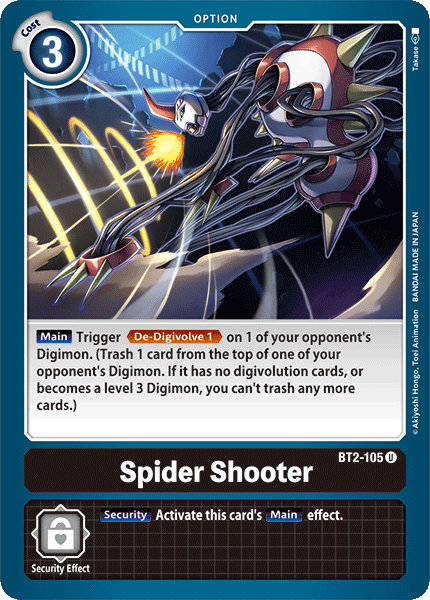 Spider Shooter [BT2-105] [Release Special Booster Ver.1.0] | Shuffle n Cut Hobbies & Games