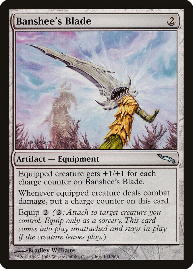 Banshee's Blade [Mirrodin] | Shuffle n Cut Hobbies & Games