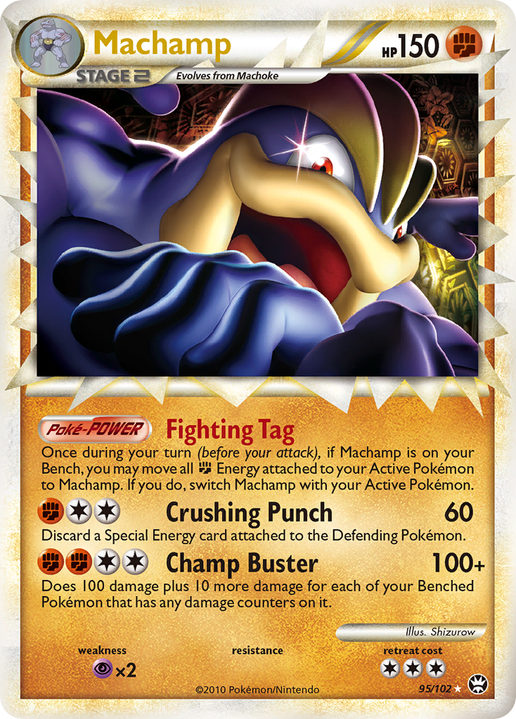 Machamp (95/102) [HeartGold & SoulSilver: Triumphant] | Shuffle n Cut Hobbies & Games