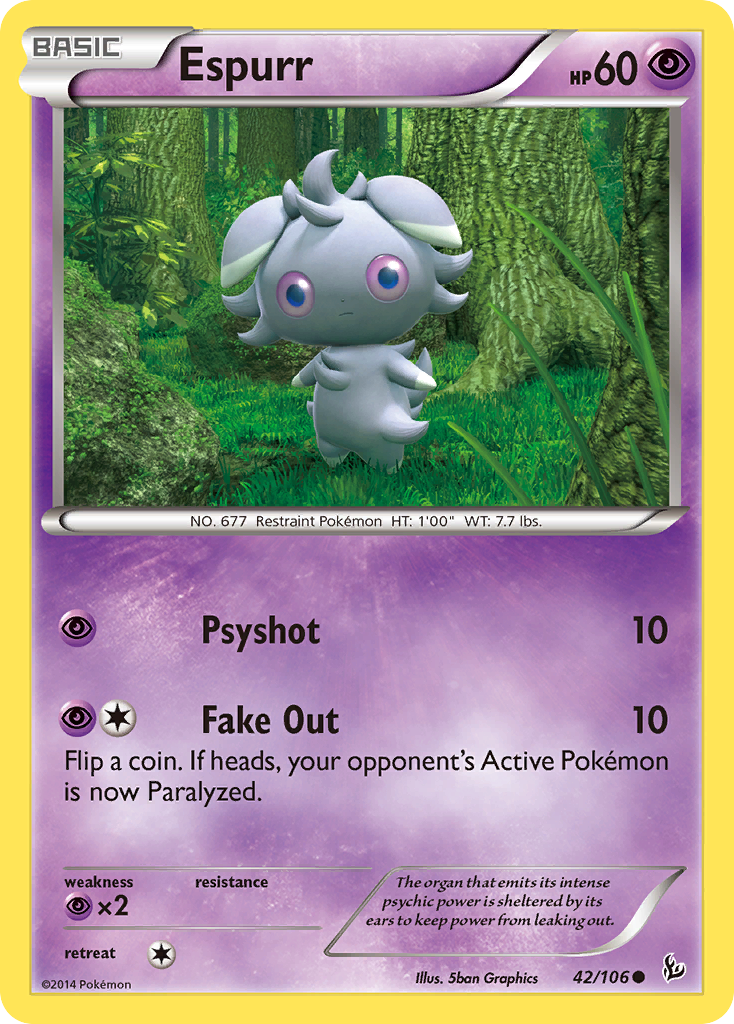 Espurr (42/106) [XY: Flashfire] | Shuffle n Cut Hobbies & Games