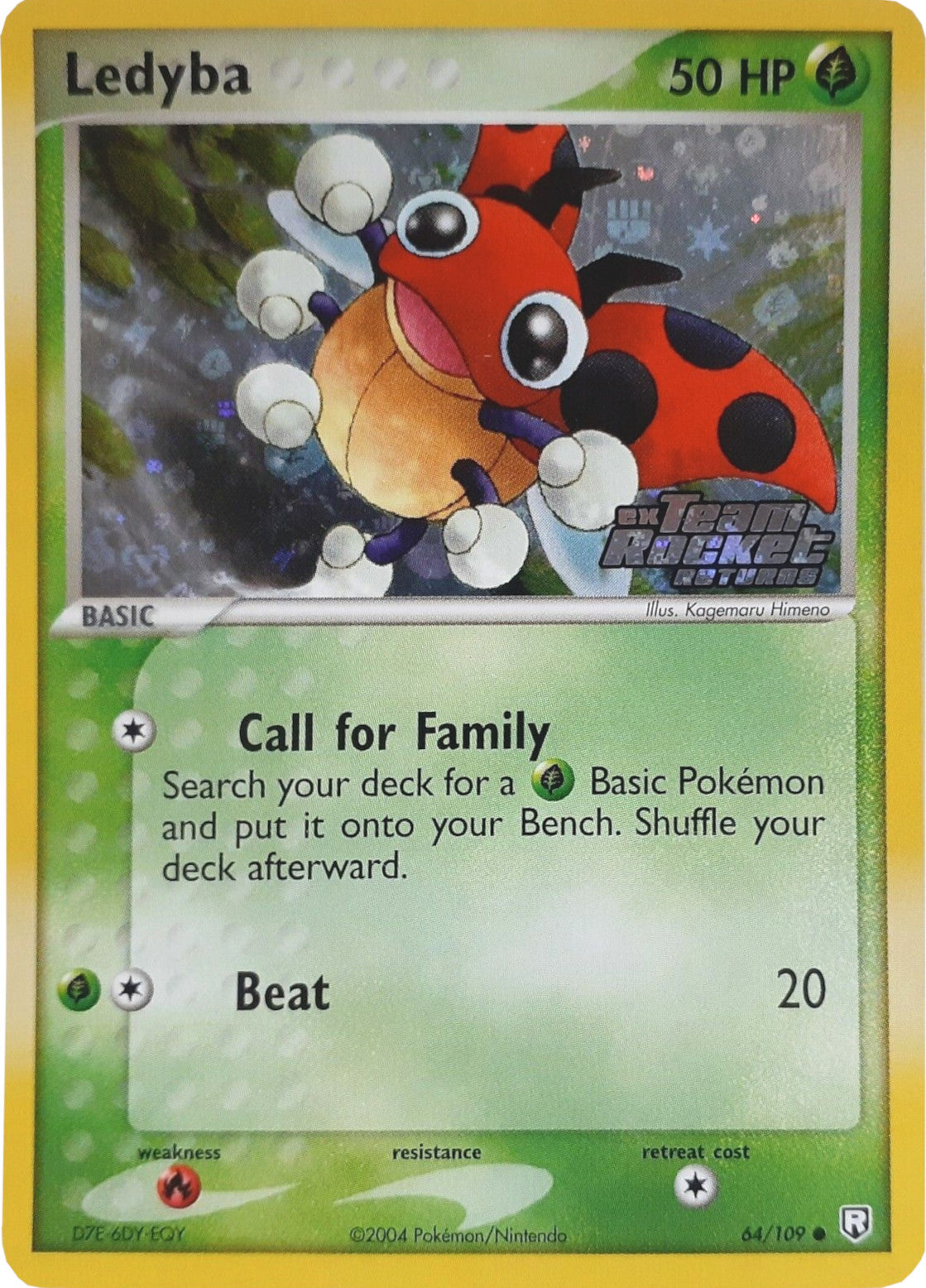 Ledyba (64/109) (Stamped) [EX: Team Rocket Returns] | Shuffle n Cut Hobbies & Games