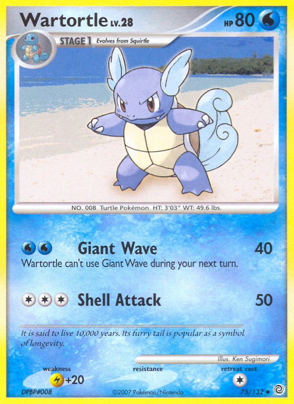 Wartortle (75/132) [Diamond & Pearl: Secret Wonders] | Shuffle n Cut Hobbies & Games