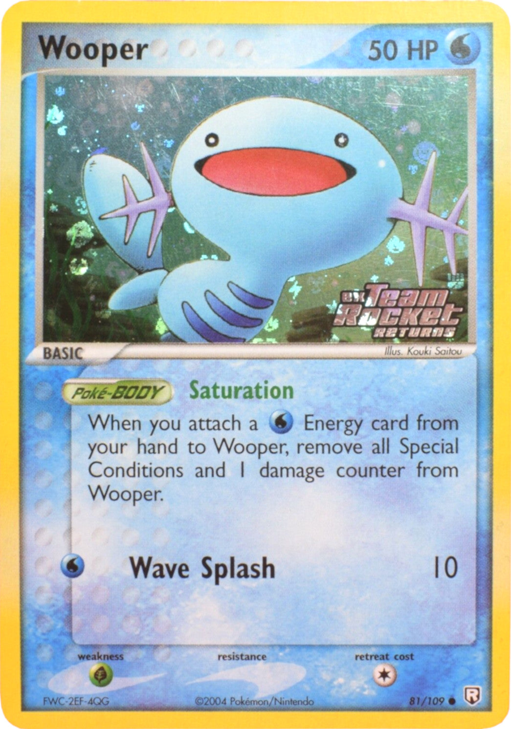 Wooper (81/109) (Stamped) [EX: Team Rocket Returns] | Shuffle n Cut Hobbies & Games