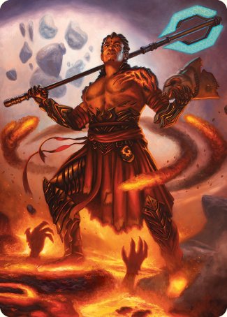 Koth, Fire of Resistance Art Card [Phyrexia: All Will Be One Art Series] | Shuffle n Cut Hobbies & Games