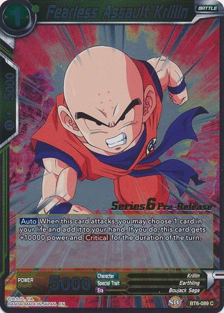 Fearless Assault Krillin [BT6-089_PR] | Shuffle n Cut Hobbies & Games