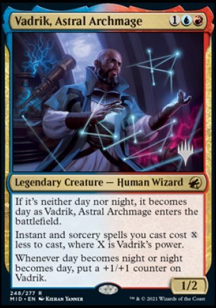 Vadrik, Astral Archmage (Promo Pack) [Innistrad: Midnight Hunt Promos] | Shuffle n Cut Hobbies & Games