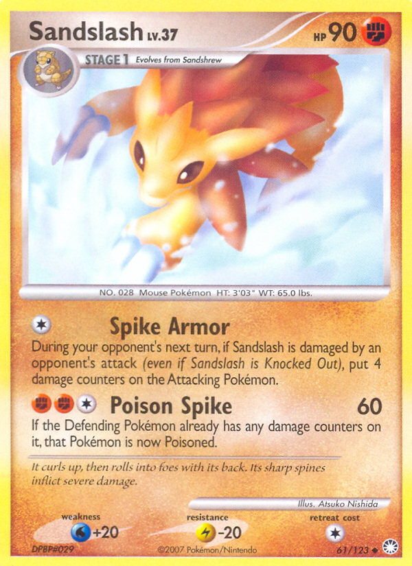 Sandslash (61/123) [Diamond & Pearl: Mysterious Treasures] | Shuffle n Cut Hobbies & Games