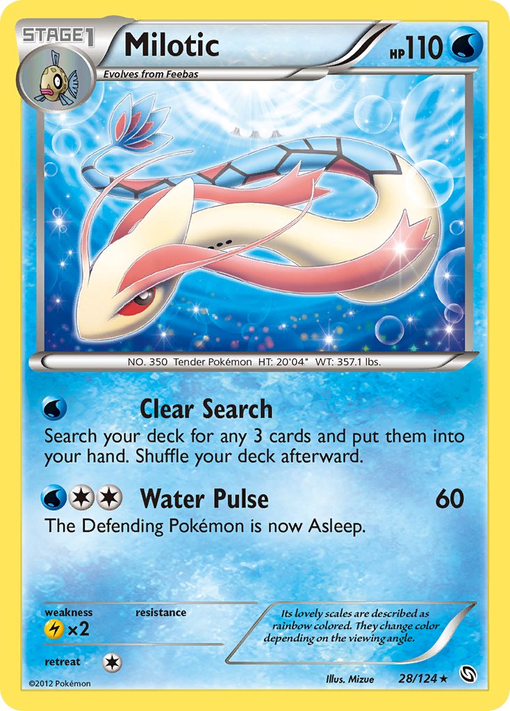 Milotic (28/124) (Theme Deck Exclusive) [Black & White: Dragons Exalted] | Shuffle n Cut Hobbies & Games