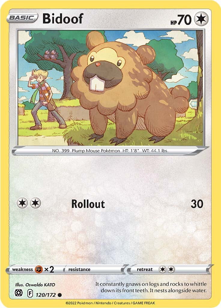 Bidoof (120/172) [Sword & Shield: Brilliant Stars] | Shuffle n Cut Hobbies & Games