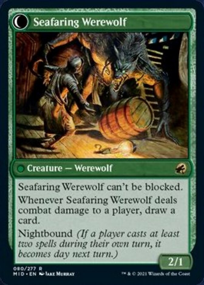 Suspicious Stowaway // Seafaring Werewolf [Innistrad: Midnight Hunt] | Shuffle n Cut Hobbies & Games