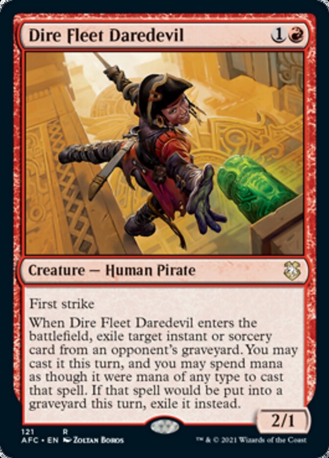 Dire Fleet Daredevil [Dungeons & Dragons: Adventures in the Forgotten Realms Commander] | Shuffle n Cut Hobbies & Games