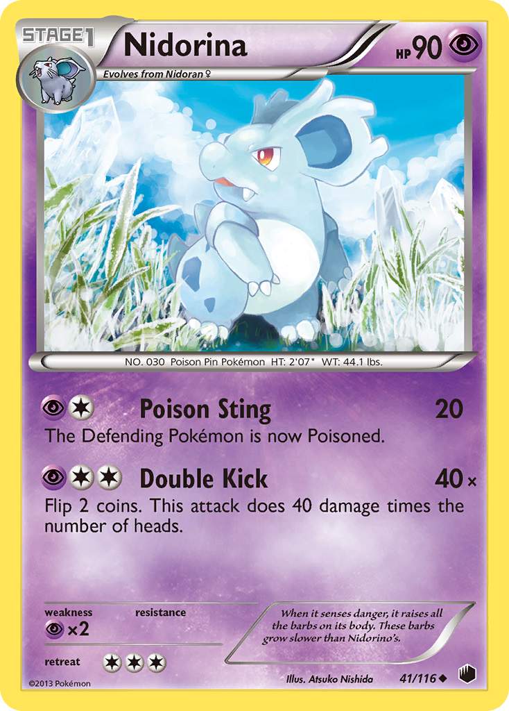 Nidorina (41/116) [Black & White: Plasma Freeze] | Shuffle n Cut Hobbies & Games