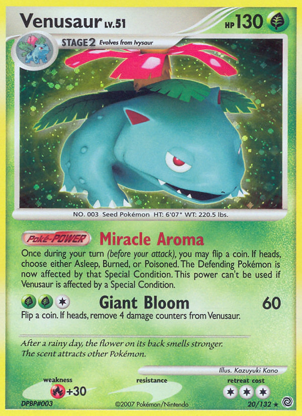 Venusaur (20/132) [Diamond & Pearl: Secret Wonders] | Shuffle n Cut Hobbies & Games