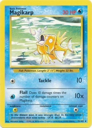 Magikarp (35/102) [Base Set Unlimited] | Shuffle n Cut Hobbies & Games