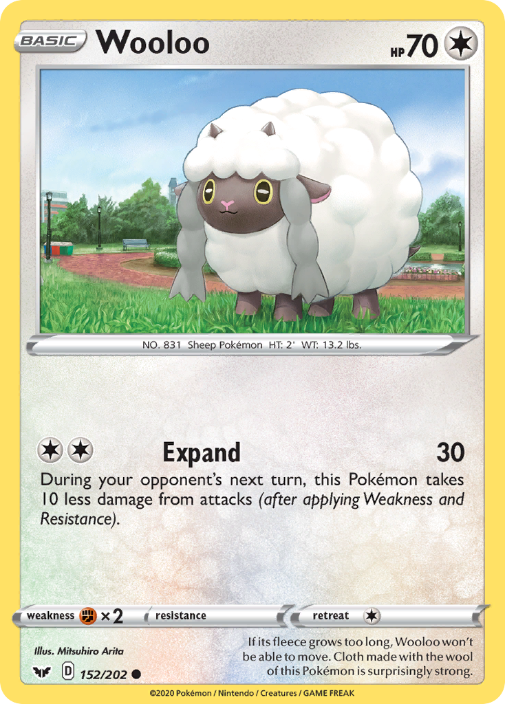 Wooloo (152/202) [Sword & Shield: Base Set] | Shuffle n Cut Hobbies & Games