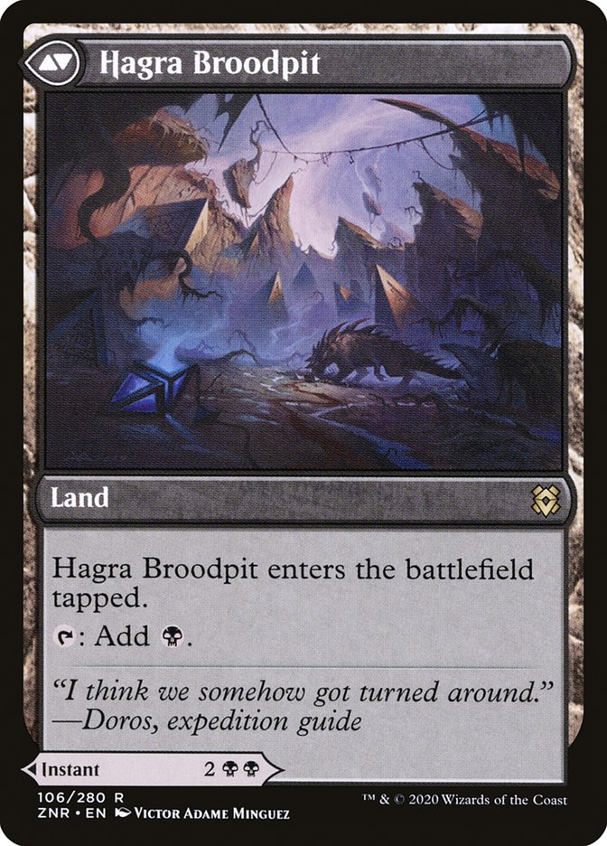 Hagra Mauling // Hagra Broodpit [Zendikar Rising] | Shuffle n Cut Hobbies & Games