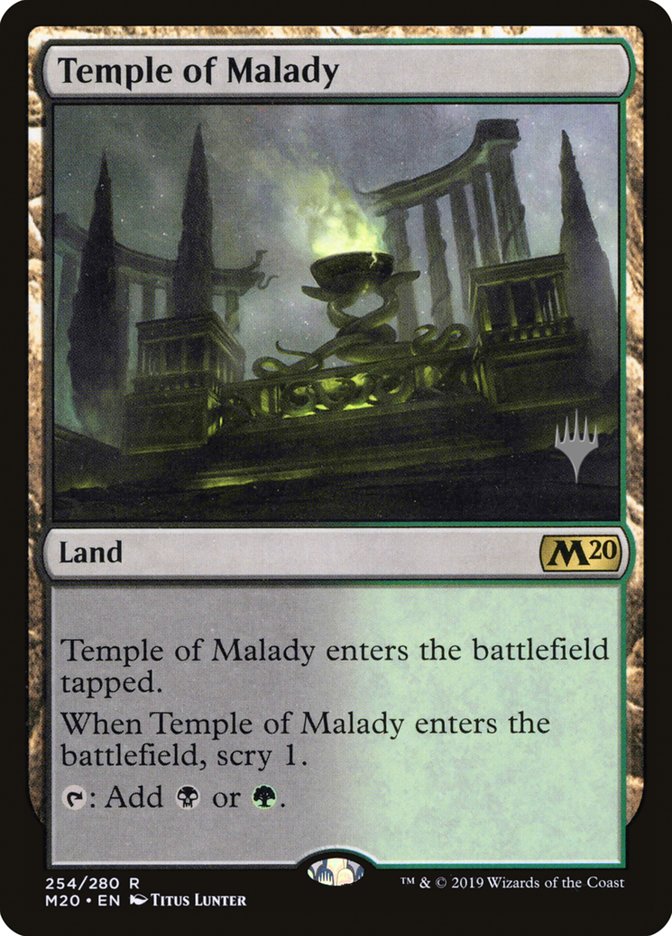 Temple of Malady (Promo Pack) [Core Set 2020 Promos] | Shuffle n Cut Hobbies & Games