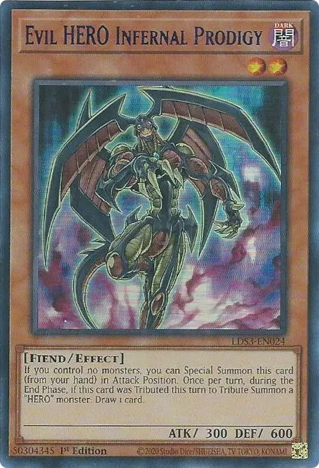 Evil HERO Infernal Prodigy (Blue) [LDS3-EN024] Ultra Rare | Shuffle n Cut Hobbies & Games