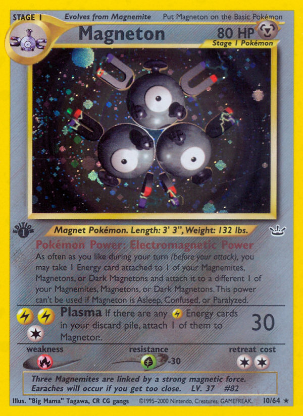 Magneton (10/64) [Neo Revelation 1st Edition] | Shuffle n Cut Hobbies & Games