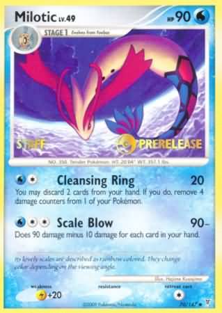 Milotic (70/147) (Staff Prerelease Promo) [Nintendo: Black Star Promos] | Shuffle n Cut Hobbies & Games