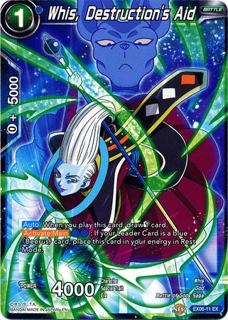 Whis, Destruction's Aid [EX06-11] | Shuffle n Cut Hobbies & Games