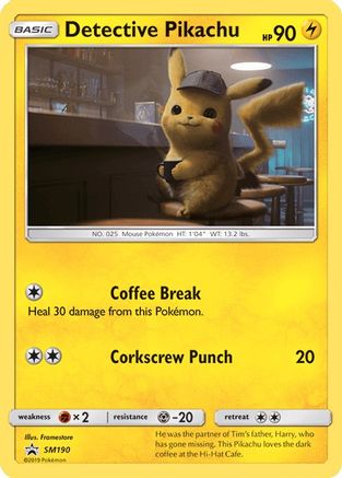 Detective Pikachu (SM190) [Sun & Moon: Black Star Promos] | Shuffle n Cut Hobbies & Games