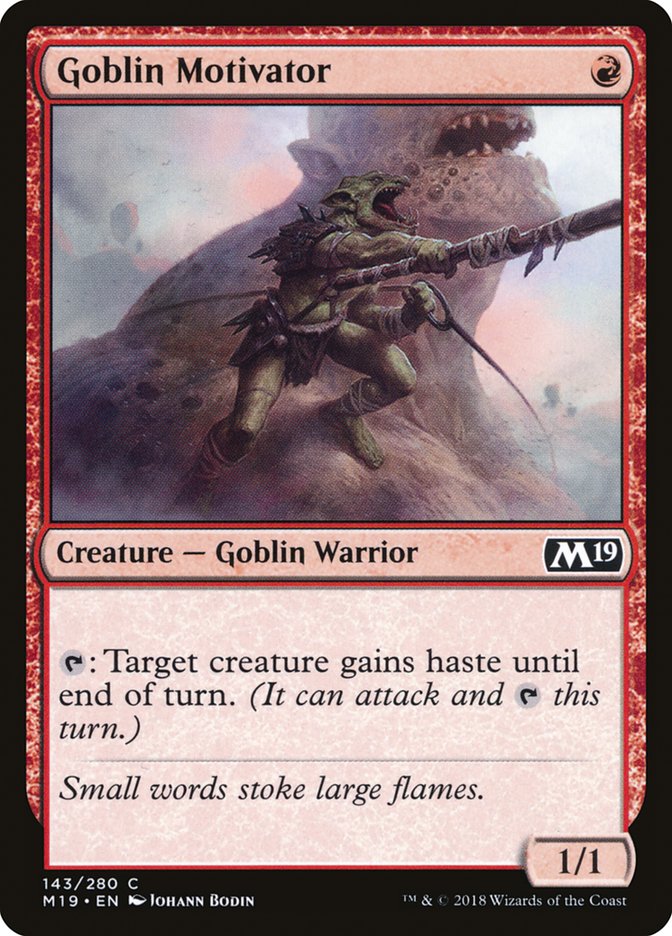 Goblin Motivator [Core Set 2019] | Shuffle n Cut Hobbies & Games