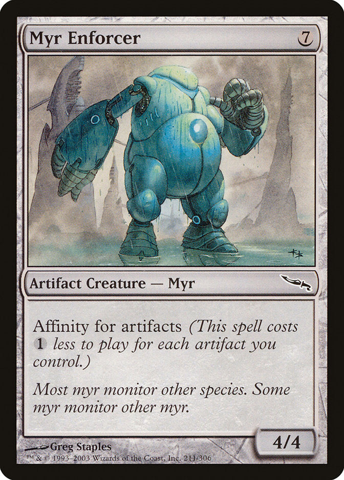 Myr Enforcer [Mirrodin] | Shuffle n Cut Hobbies & Games