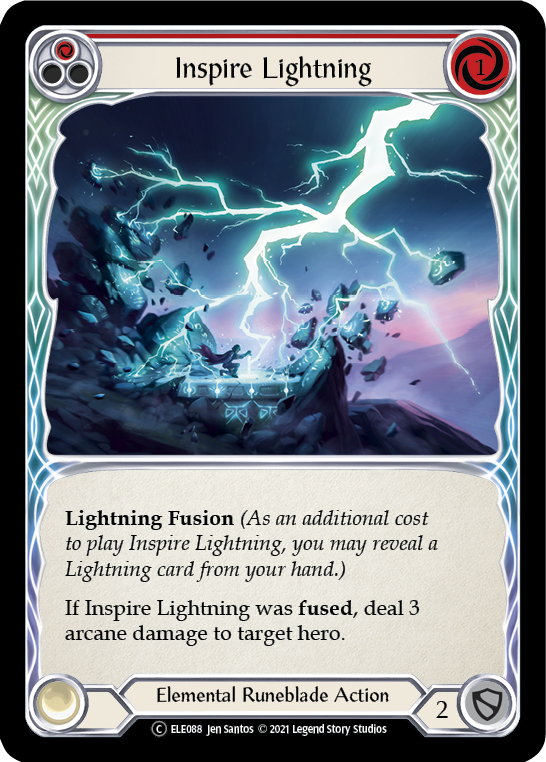 Inspire Lightning (Red) [U-ELE088] Unlimited Normal | Shuffle n Cut Hobbies & Games