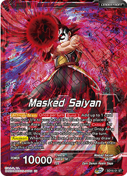 Masked Saiyan // SS3 Bardock, Reborn from Darkness (Starter Deck Exclusive) (SD16-01) [Cross Spirits] | Shuffle n Cut Hobbies & Games