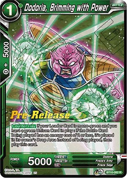 Dodoria, Brimming with Power (BT10-082) [Rise of the Unison Warrior Prerelease Promos] | Shuffle n Cut Hobbies & Games