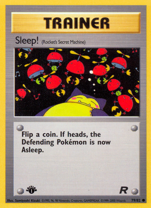 Sleep! (79/82) [Team Rocket 1st Edition] | Shuffle n Cut Hobbies & Games