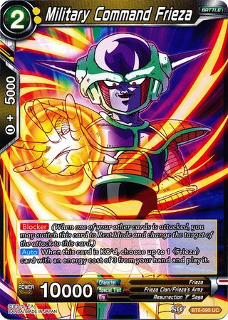 Military Command Frieza (BT5-095) [Miraculous Revival] | Shuffle n Cut Hobbies & Games