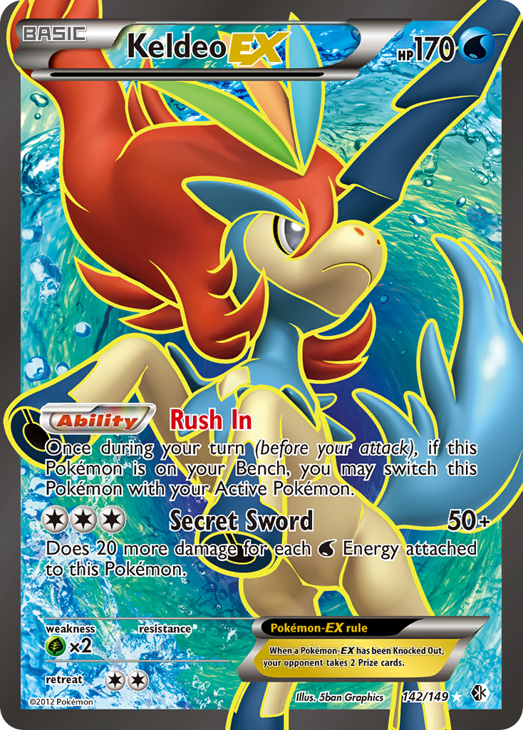 Keldeo EX (142/149) [Black & White: Boundaries Crossed] | Shuffle n Cut Hobbies & Games