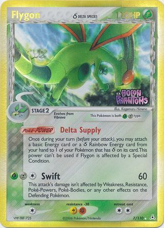 Flygon (7/110) (Delta Species) (Stamped) [EX: Holon Phantoms] | Shuffle n Cut Hobbies & Games